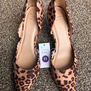 Leopard print heels, size 11